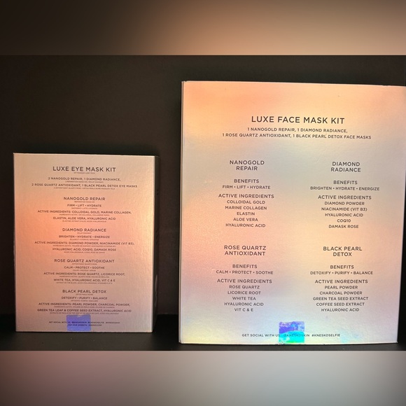 NIB KNESKO SKIN Luxe Face Mask Kit and Luxe Eye Mask Kit NIB - Picture 6 of 6